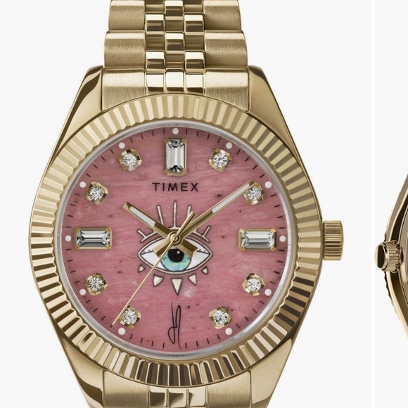 Timex Accessories - Timex x Jacquie Aiche evil eye Gold Watch with Eye Motif